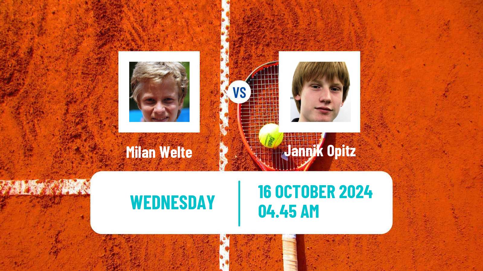 Tennis ITF M15 Villers Les Nancy Men Milan Welte - Jannik Opitz