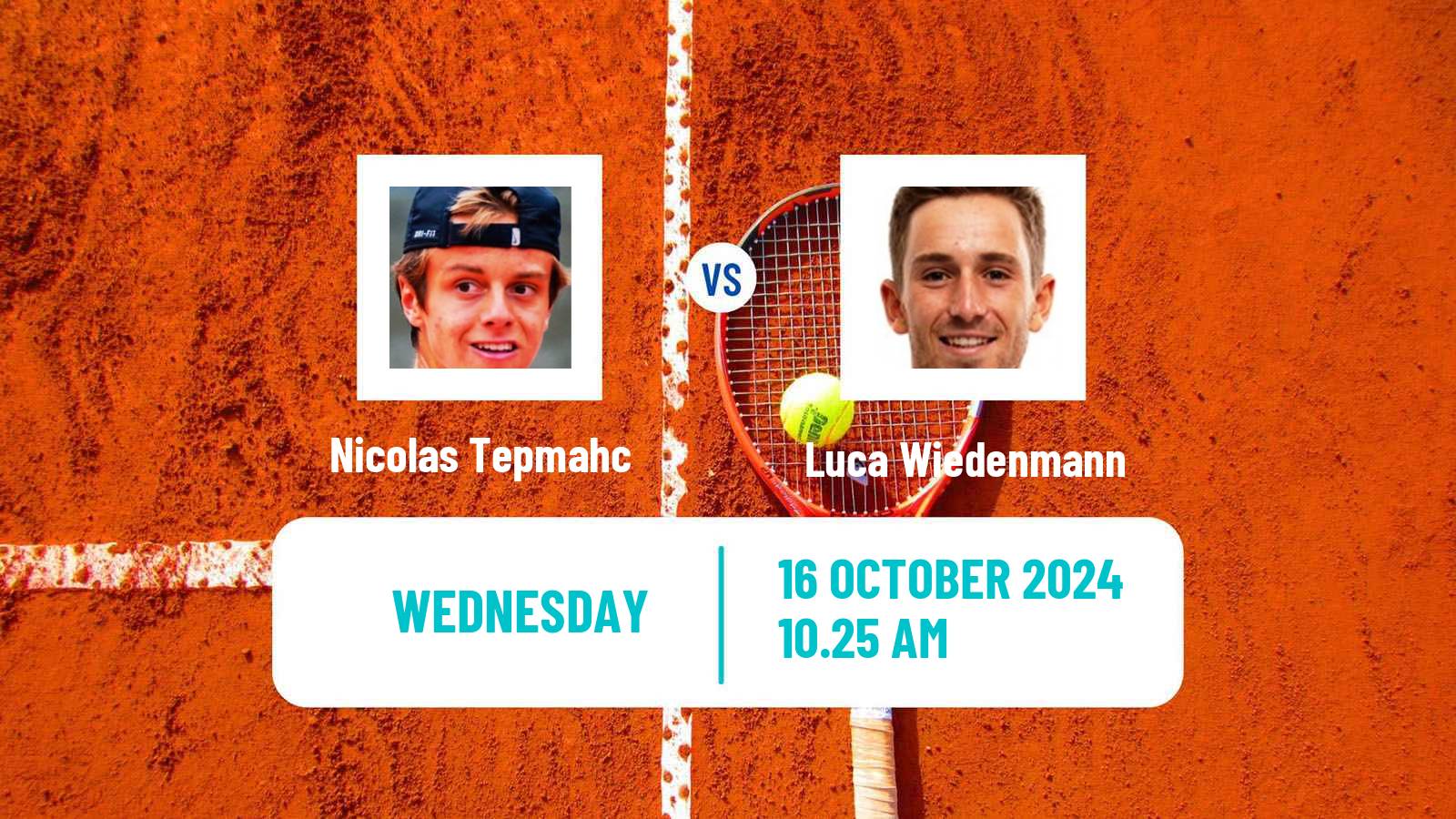 Tennis ITF M15 Monastir 42 Men Nicolas Tepmahc - Luca Wiedenmann