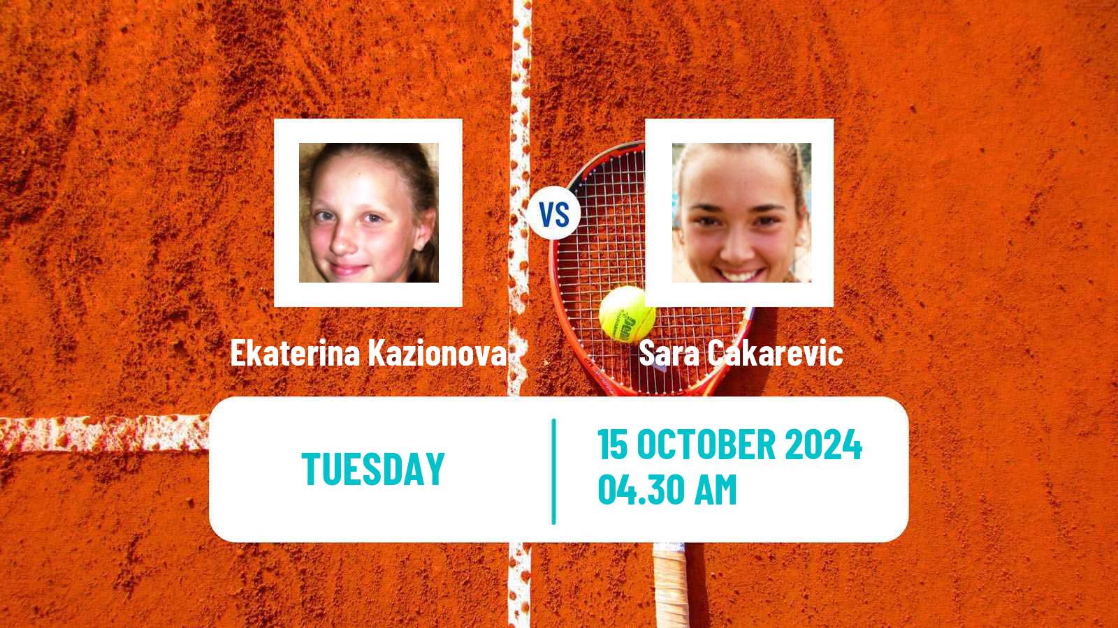 Tennis ITF W50 Cherbourg En Cotentin Women Ekaterina Kazionova - Sara Cakarevic