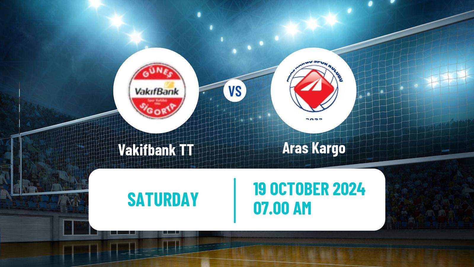 Volleyball Turkish Sultanlar Ligi Volleyball Women Vakifbank TT - Aras Kargo