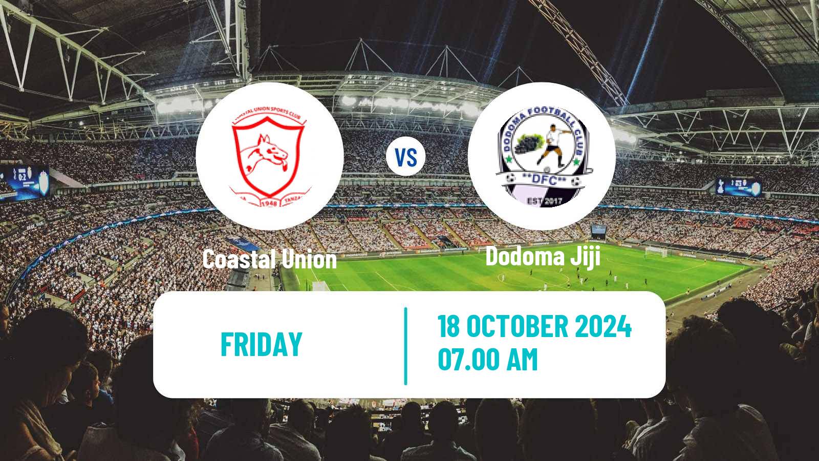 Soccer Tanzanian Premier League Coastal Union - Dodoma Jiji