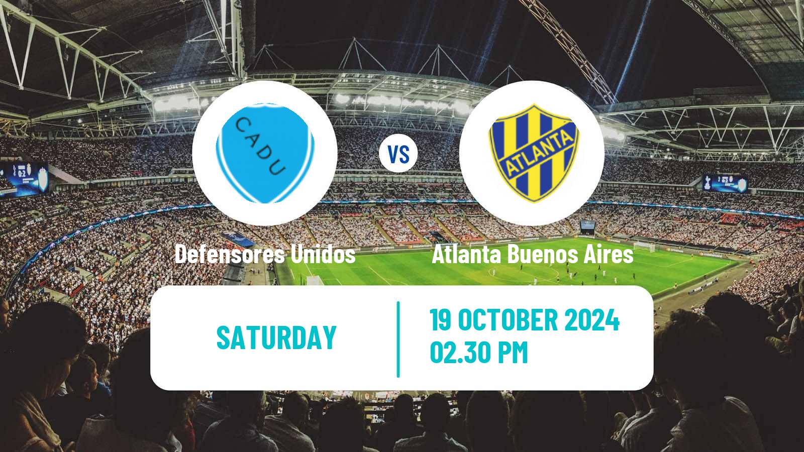 Soccer Argentinian Primera Nacional Defensores Unidos - Atlanta Buenos Aires