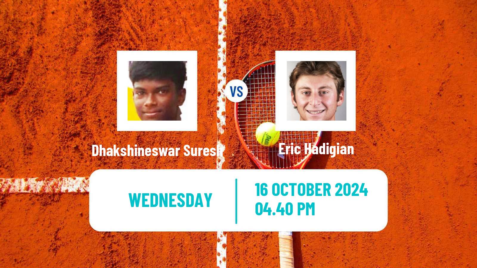 Tennis ITF M15 Winston Salem Nc Men Dhakshineswar Suresh - Eric Hadigian