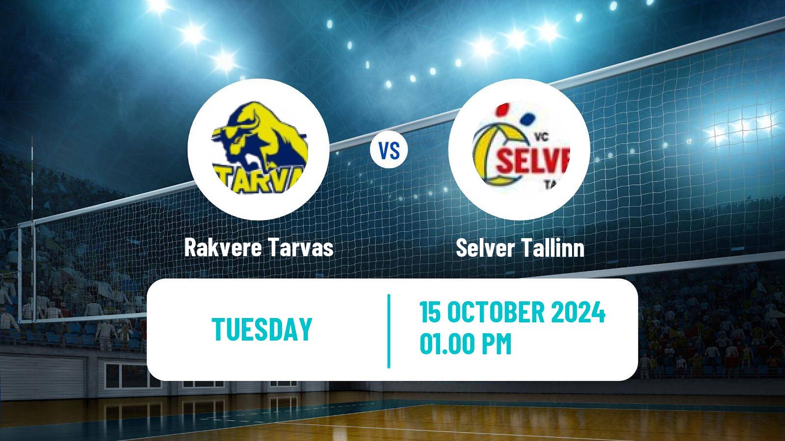 Volleyball Estonian Esiliiga Volleyball Rakvere Tarvas - Selver Tallinn