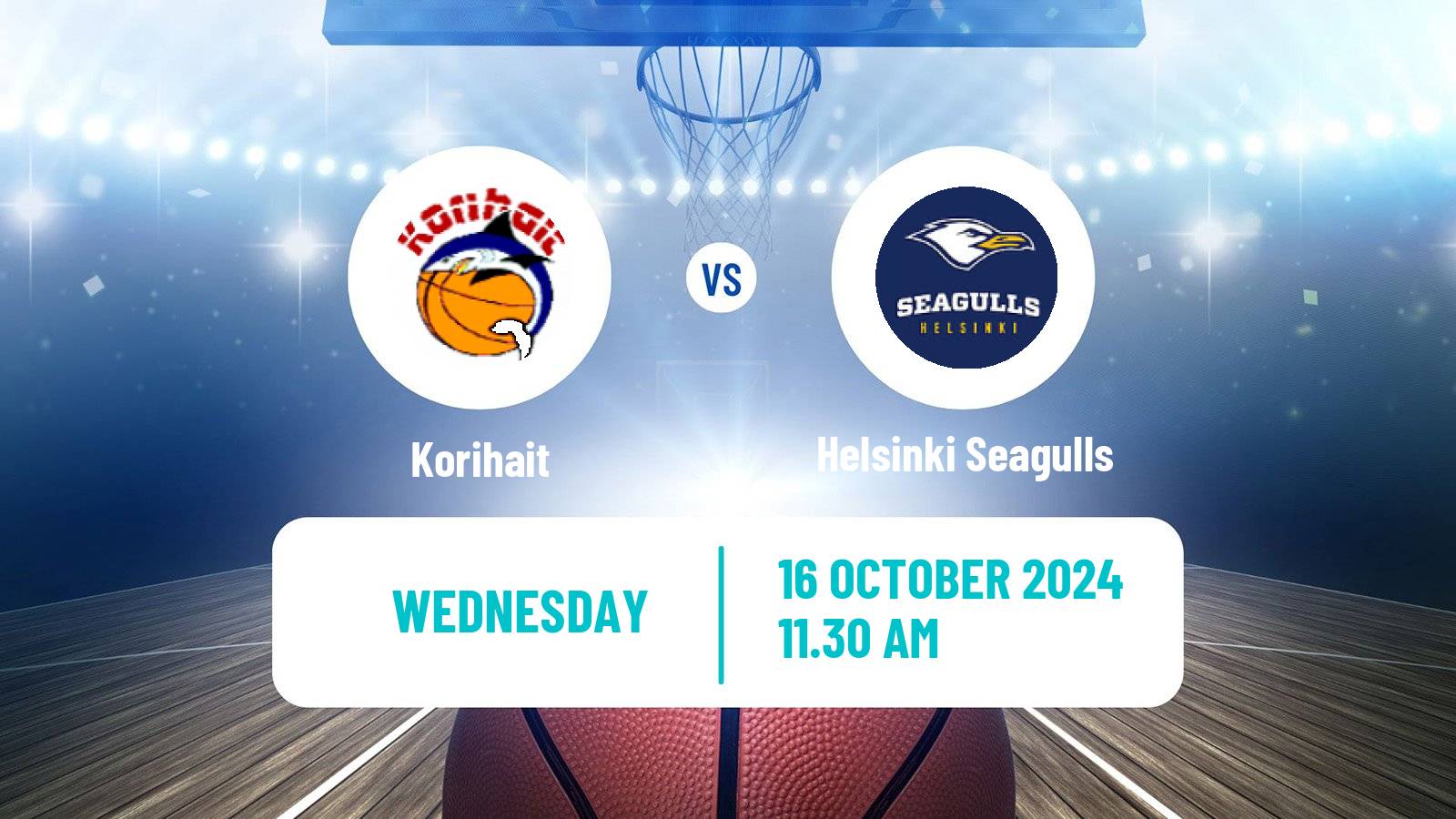 Basketball Finnish Korisliiga Korihait - Helsinki Seagulls