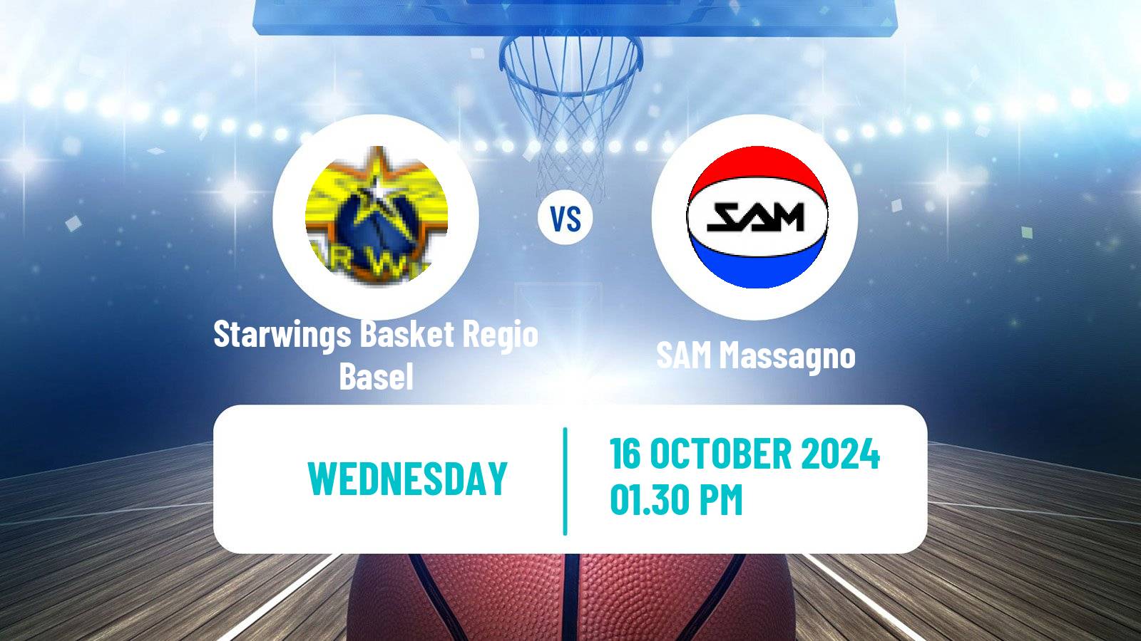 Basketball Swiss SB League Basketball Starwings Basket Regio Basel - SAM Massagno