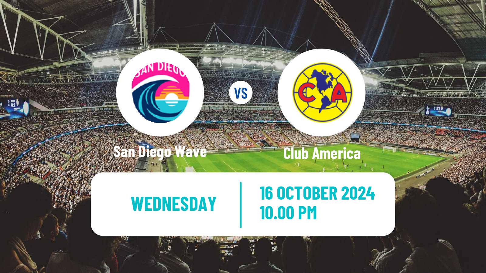 Soccer CONCACAF Champions Cup Women San Diego Wave - Club America