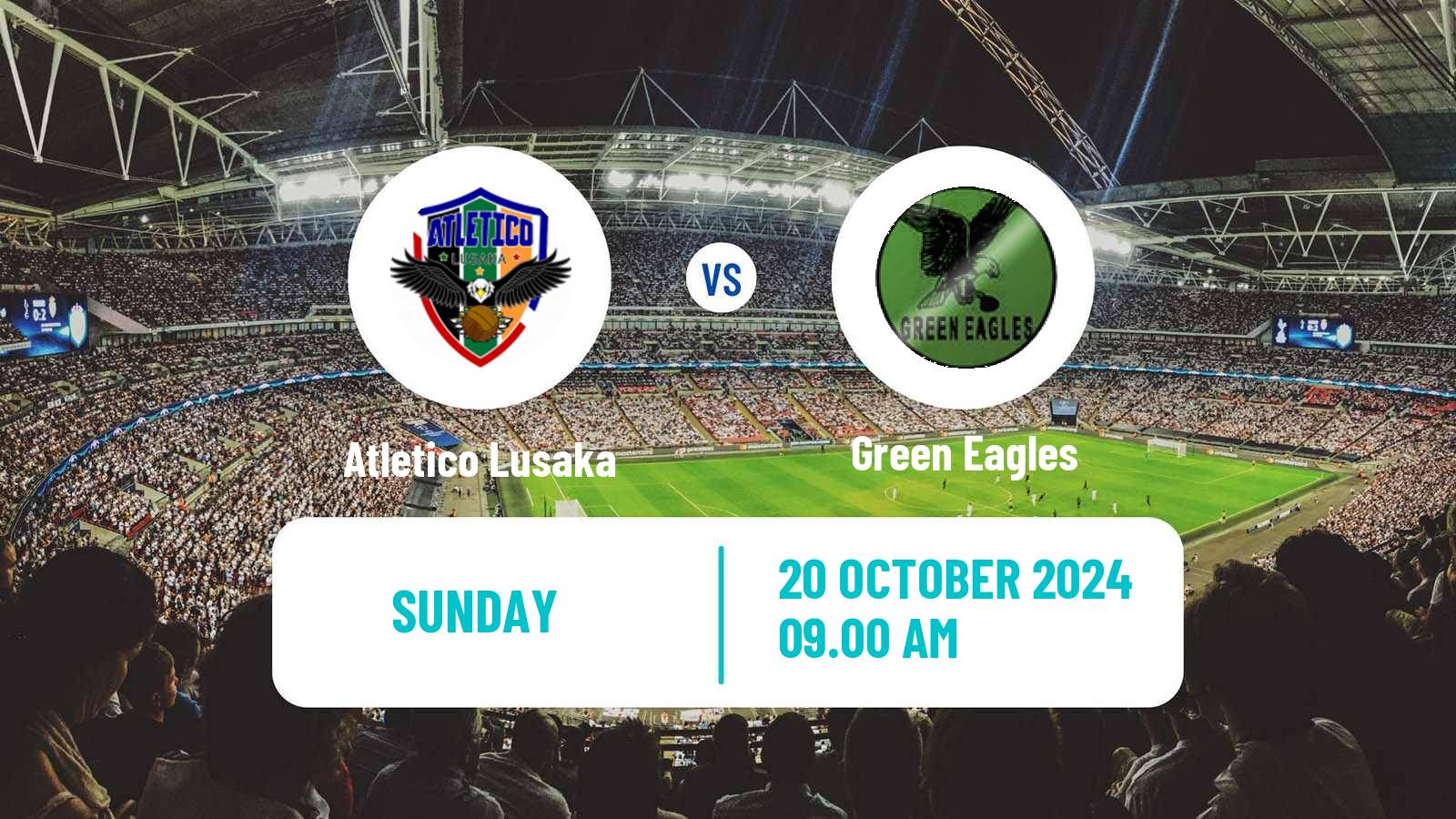 Soccer Zambian Premier League Atletico Lusaka - Green Eagles