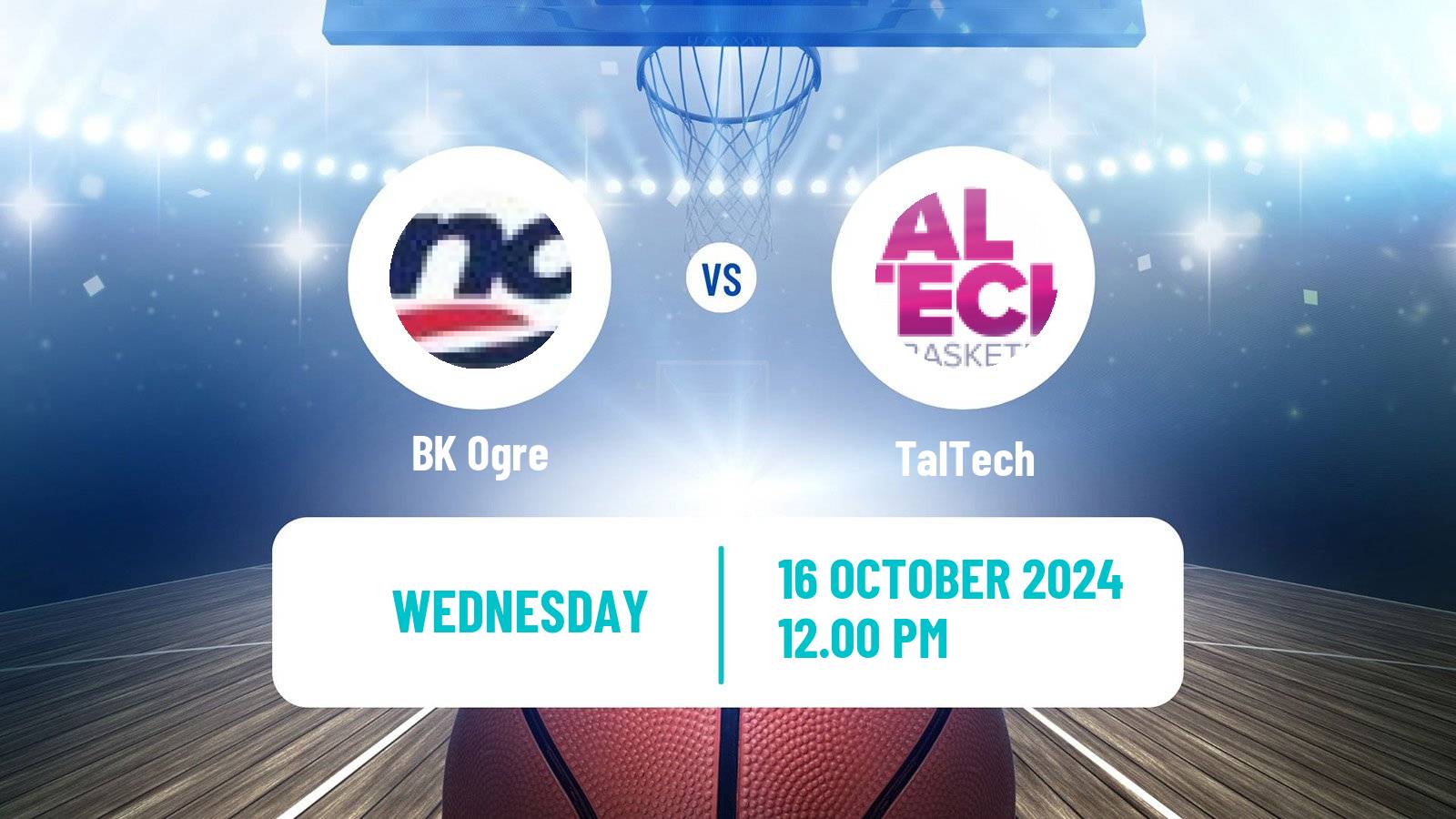 Basketball Estonian–Latvian Basketball League Ogre - TalTech