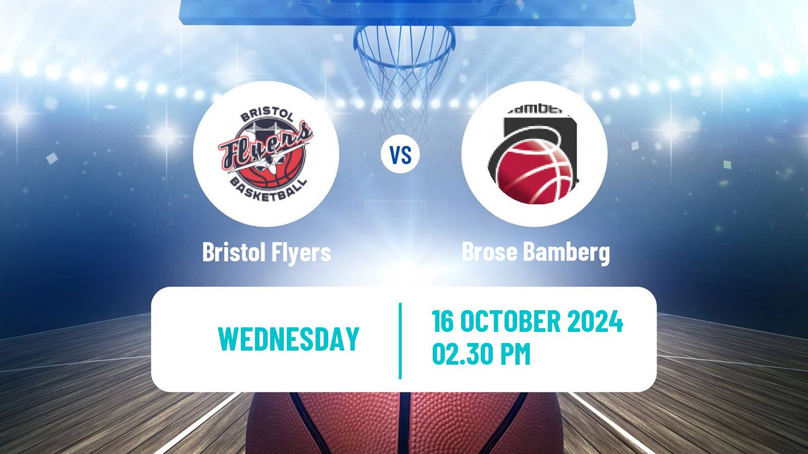 Basketball ENBL Bristol Flyers - Brose Bamberg