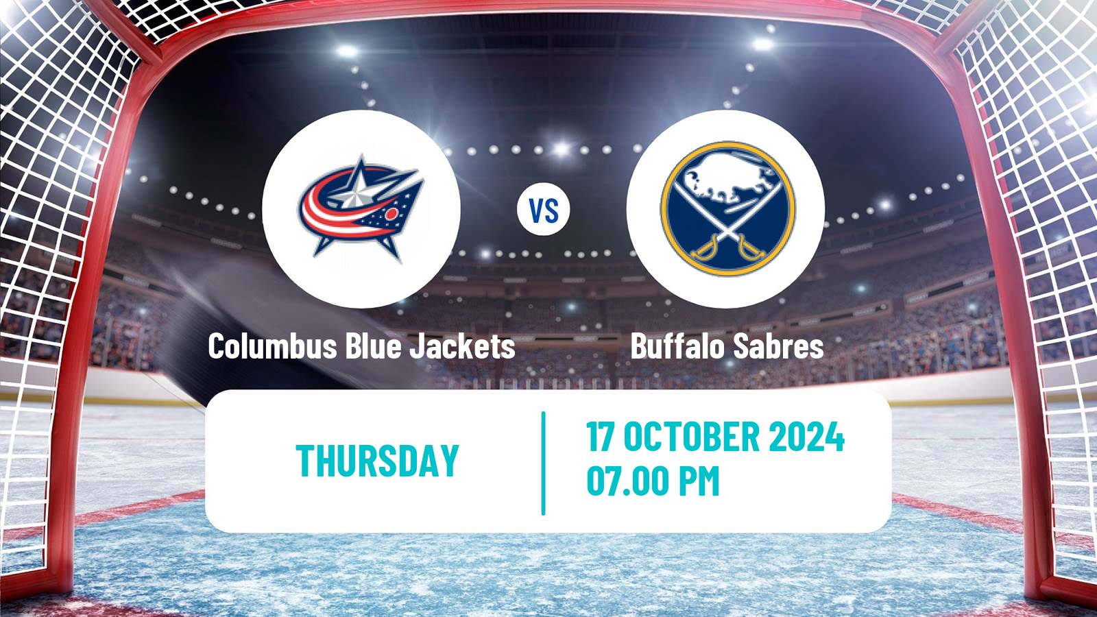 Hockey NHL Columbus Blue Jackets - Buffalo Sabres