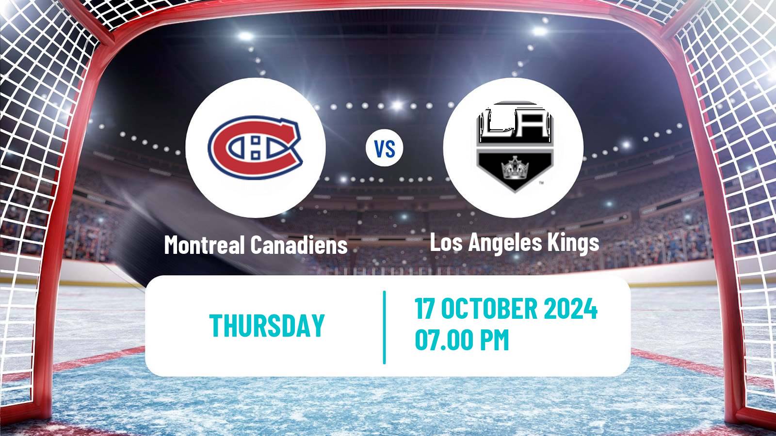 Hockey NHL Montreal Canadiens - Los Angeles Kings