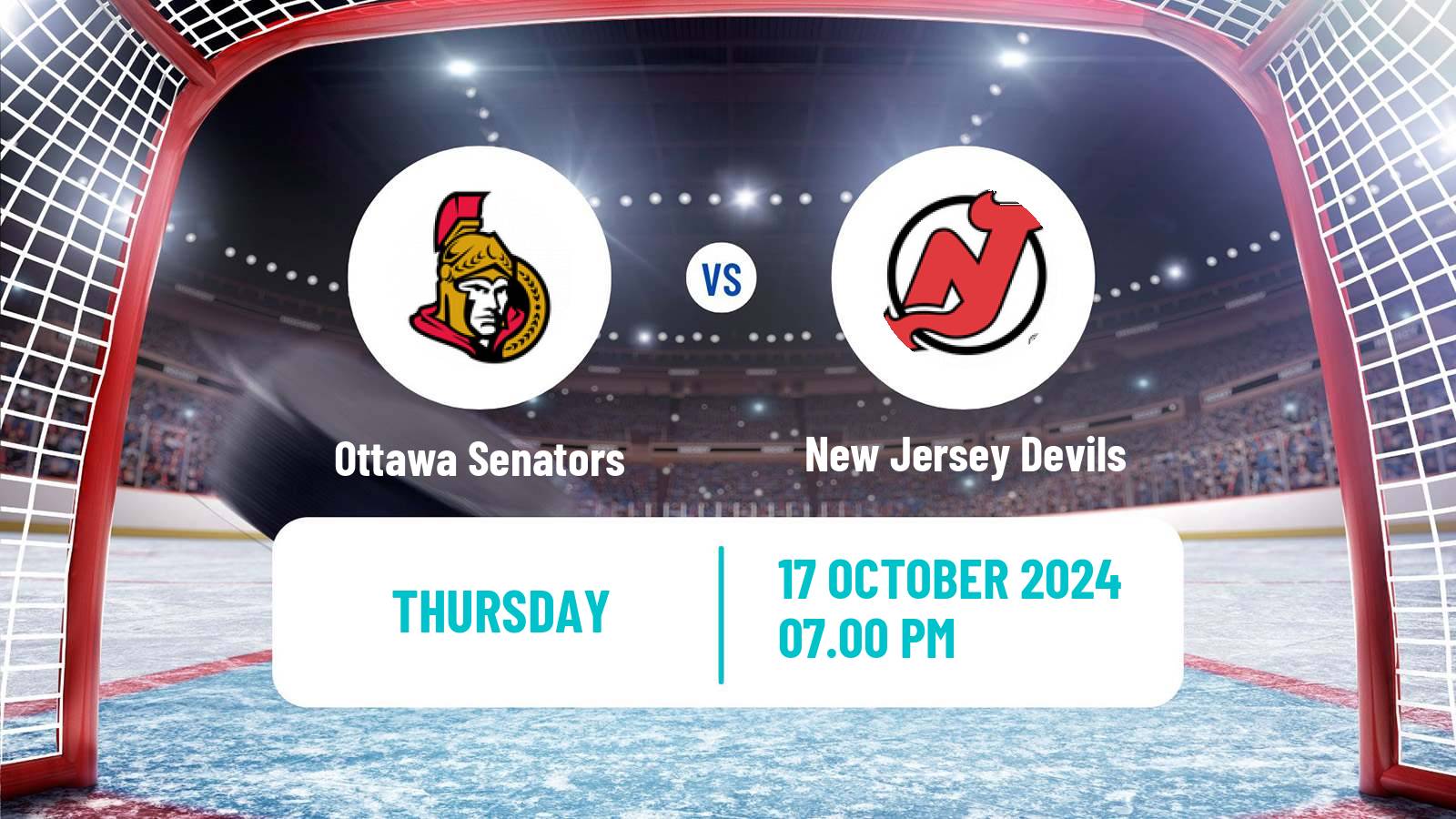 Hockey NHL Ottawa Senators - New Jersey Devils