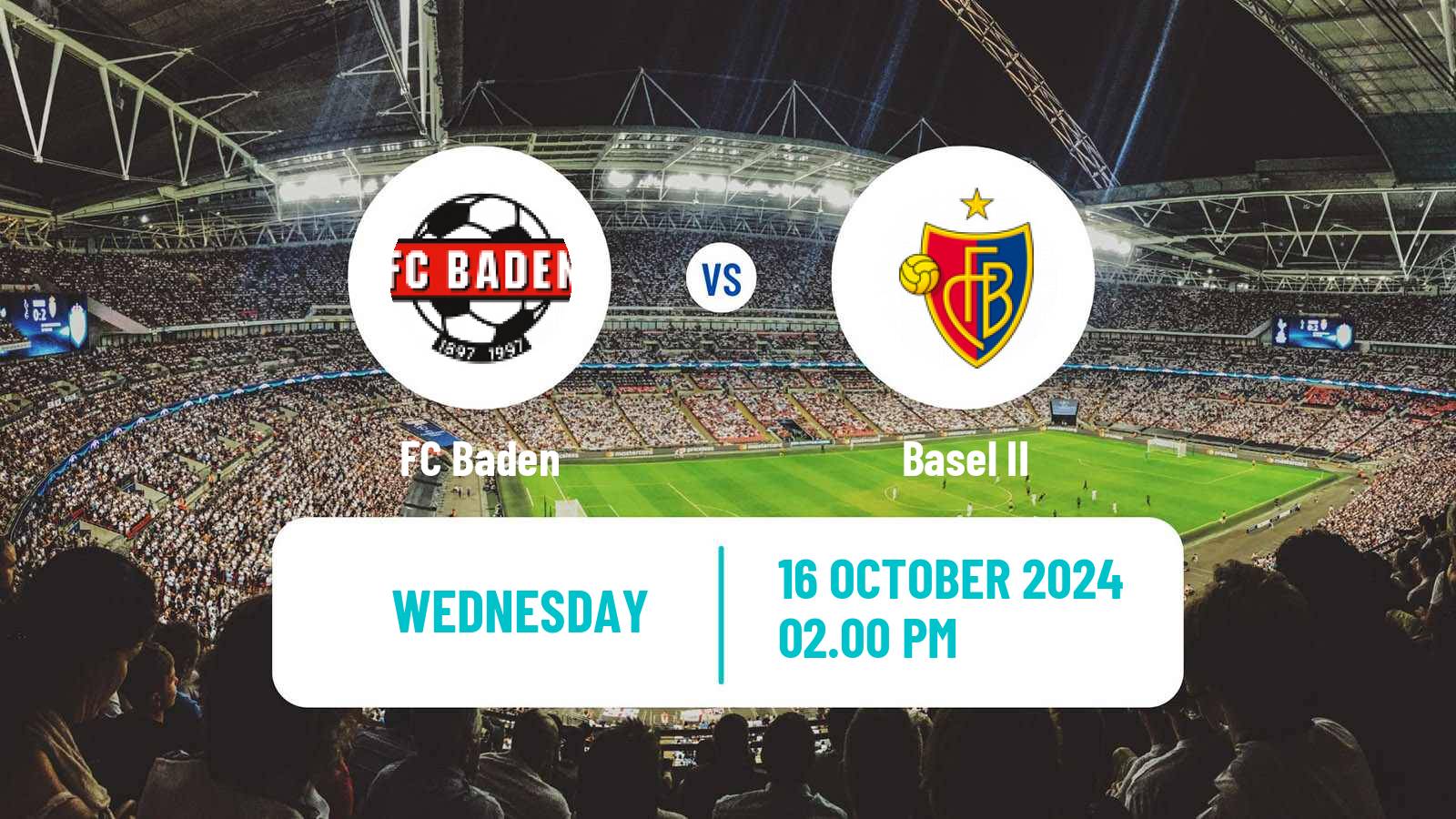 Soccer Swiss Promotion League Baden - Basel II