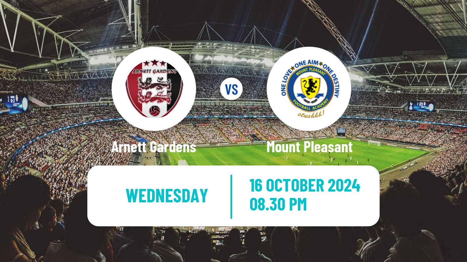 Soccer Jamaica National Premier League Arnett Gardens - Mount Pleasant