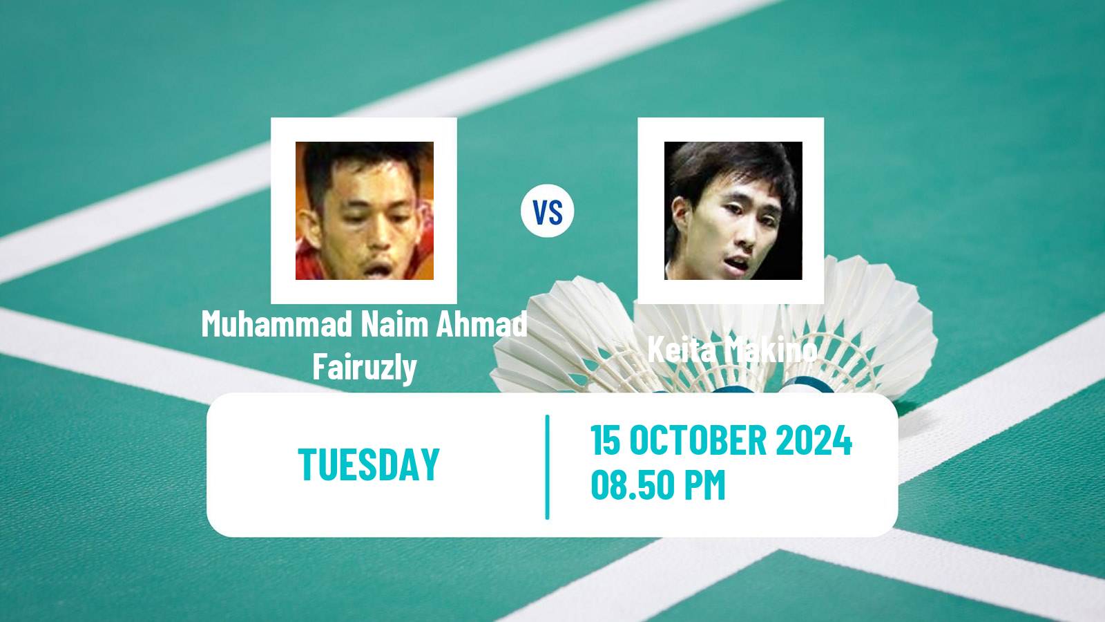 Badminton BWF World Tour Kl Masters Malaysia Super 100 Men Muhammad Naim Ahmad Fairuzly - Keita Makino