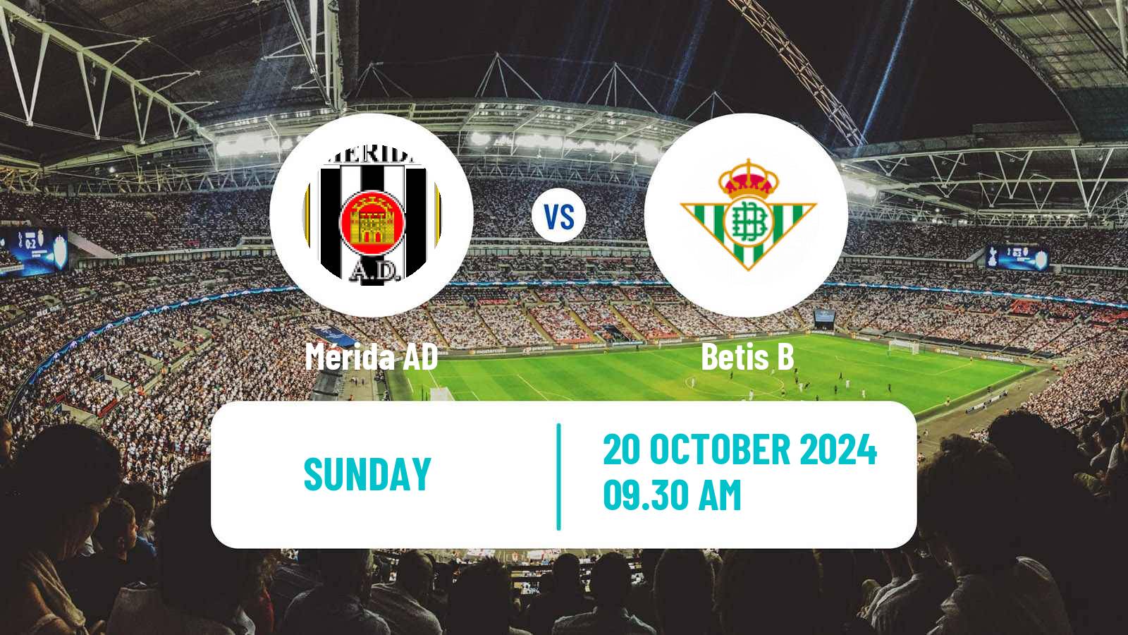 Soccer Spanish Primera RFEF Group 2 Mérida AD - Betis B