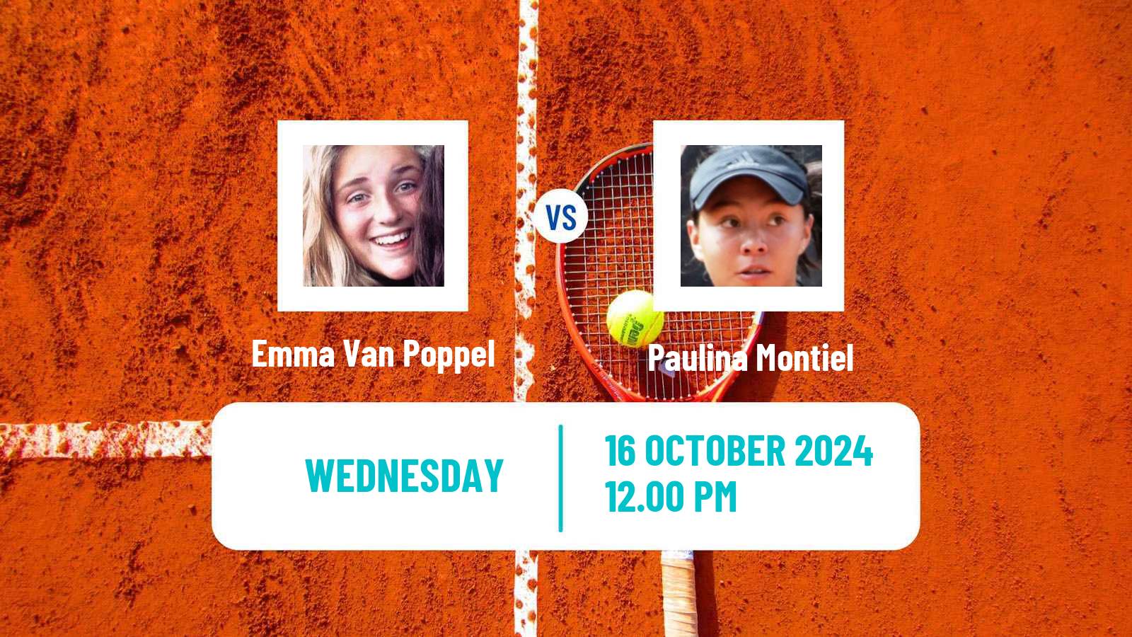 Tennis ITF W15 Huamantla Women Emma Van Poppel - Paulina Montiel