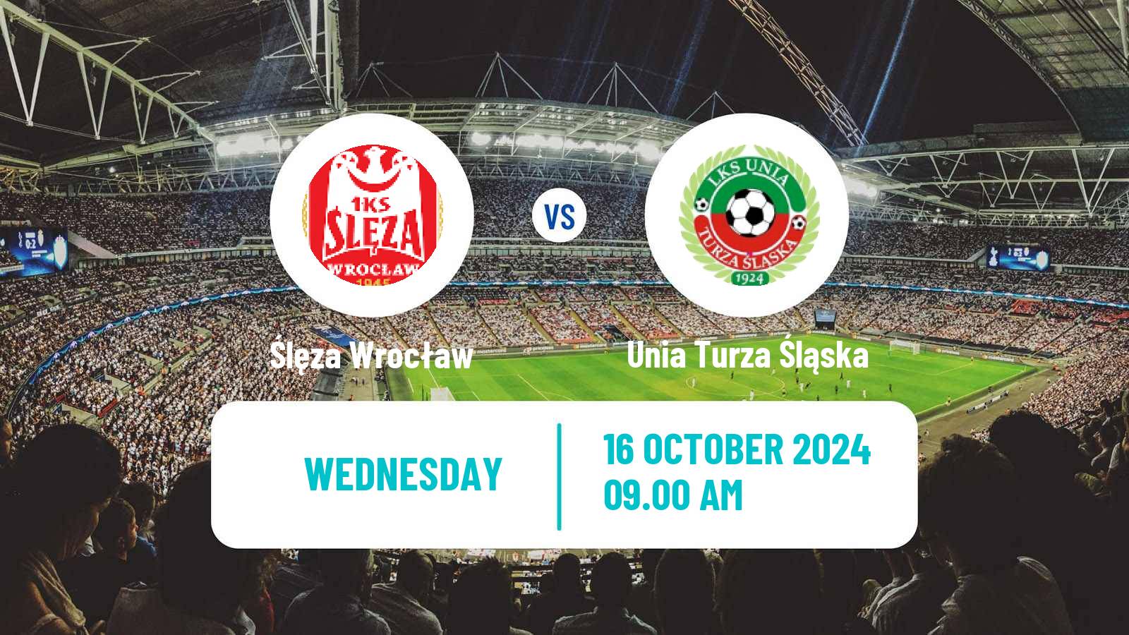 Soccer Polish Division 3 - Group III Ślęza Wrocław - Unia Turza Śląska