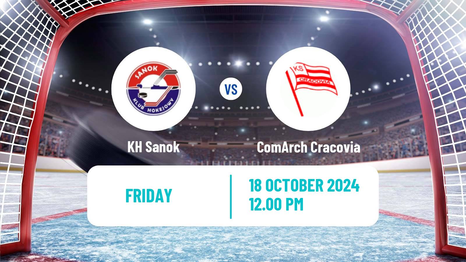 Hockey Polska Liga Hokejowa KH Sanok - ComArch Cracovia