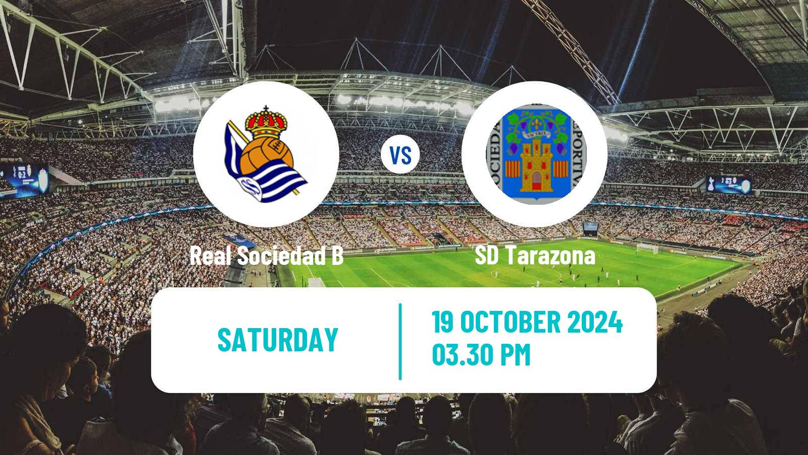 Soccer Spanish Primera RFEF Group 1 Real Sociedad B - Tarazona