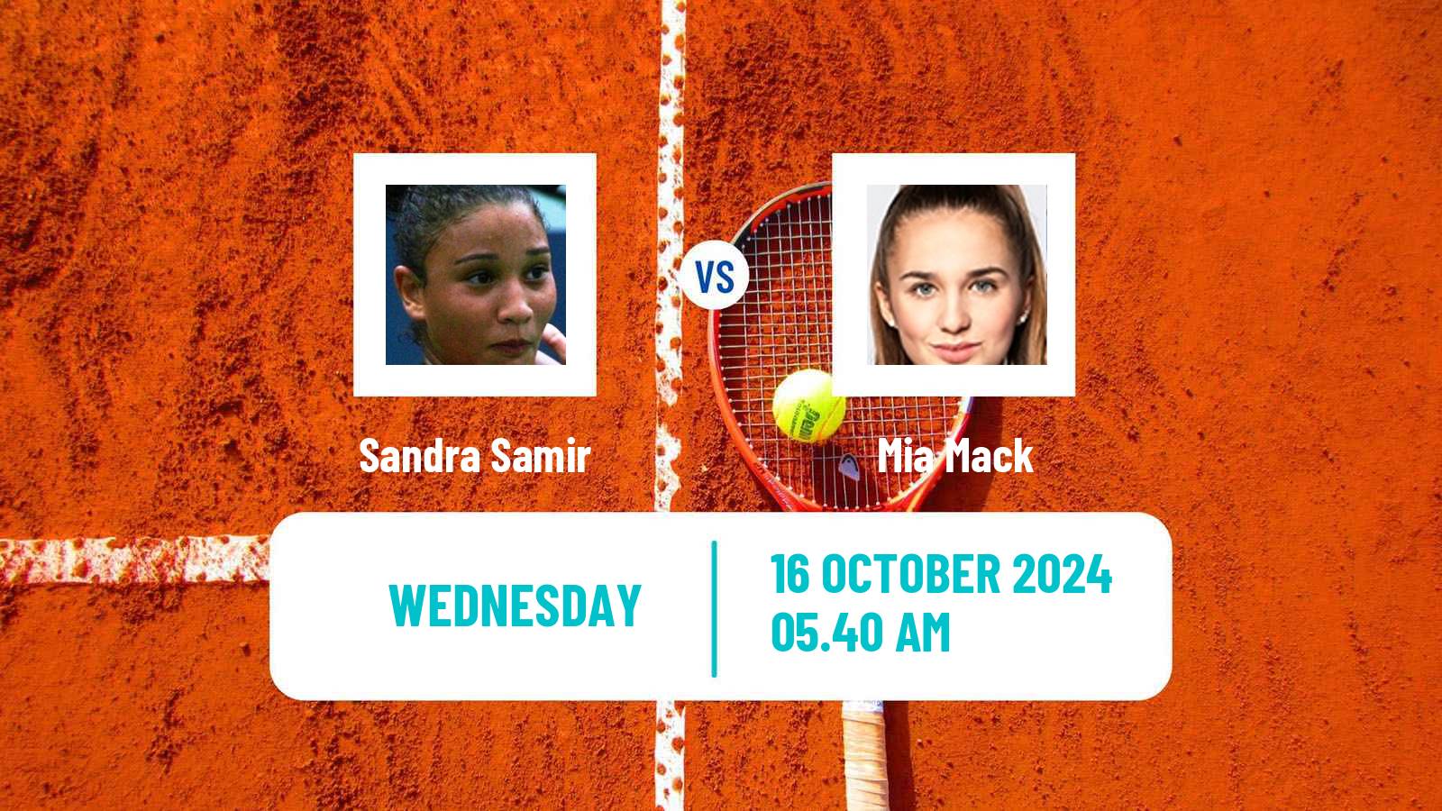 Tennis ITF W15 Sharm Elsheikh 14 Women Sandra Samir - Mia Mack