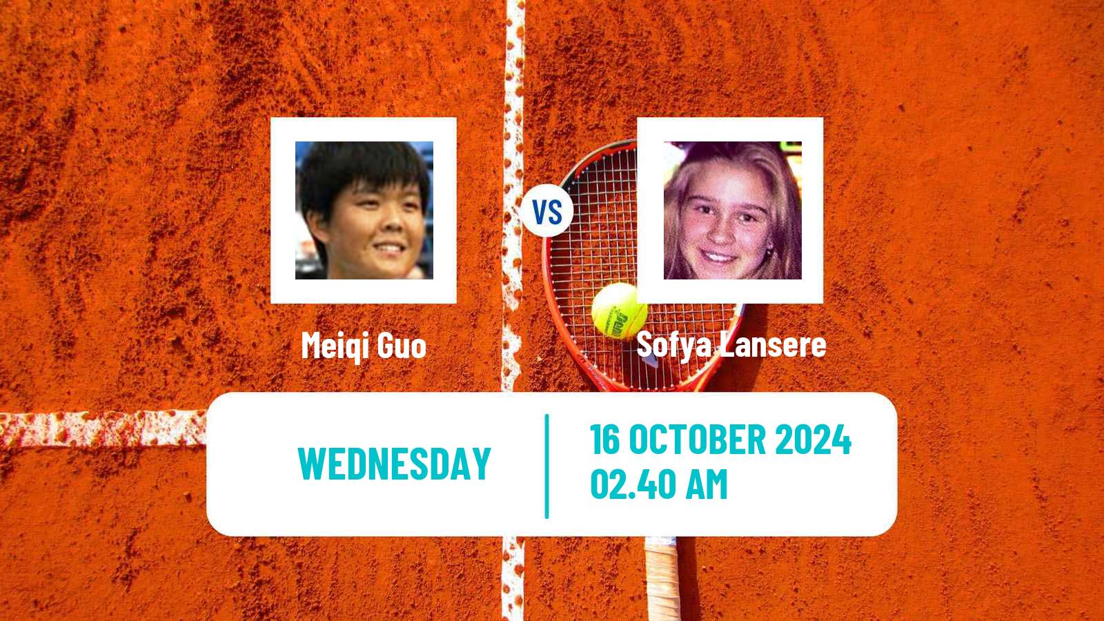 Tennis ITF W35 Huzhou Women Meiqi Guo - Sofya Lansere