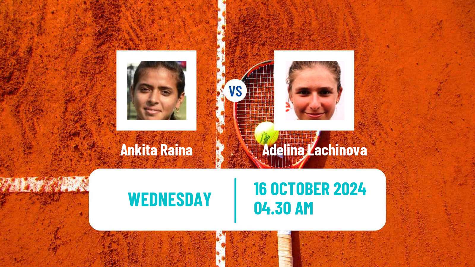 Tennis ITF W50 Kayseri Women Ankita Raina - Adelina Lachinova