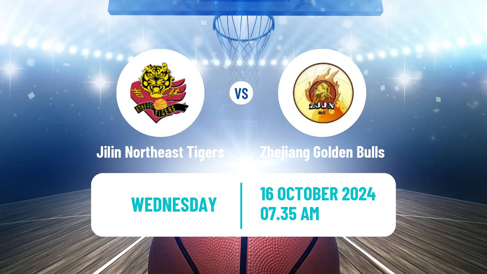 Basketball CBA Jilin Northeast Tigers - Zhejiang Golden Bulls