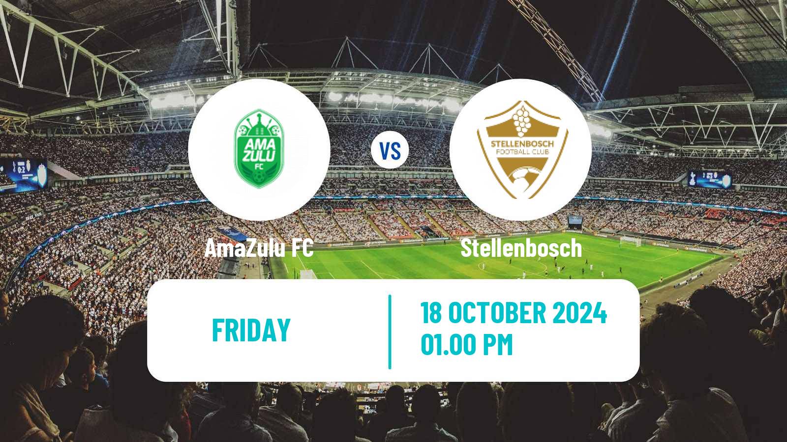 Soccer South African Knockout AmaZulu - Stellenbosch