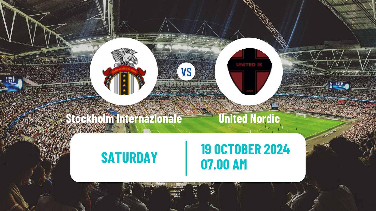 Soccer Swedish Division 1 Norra Stockholm Internazionale - United Nordic