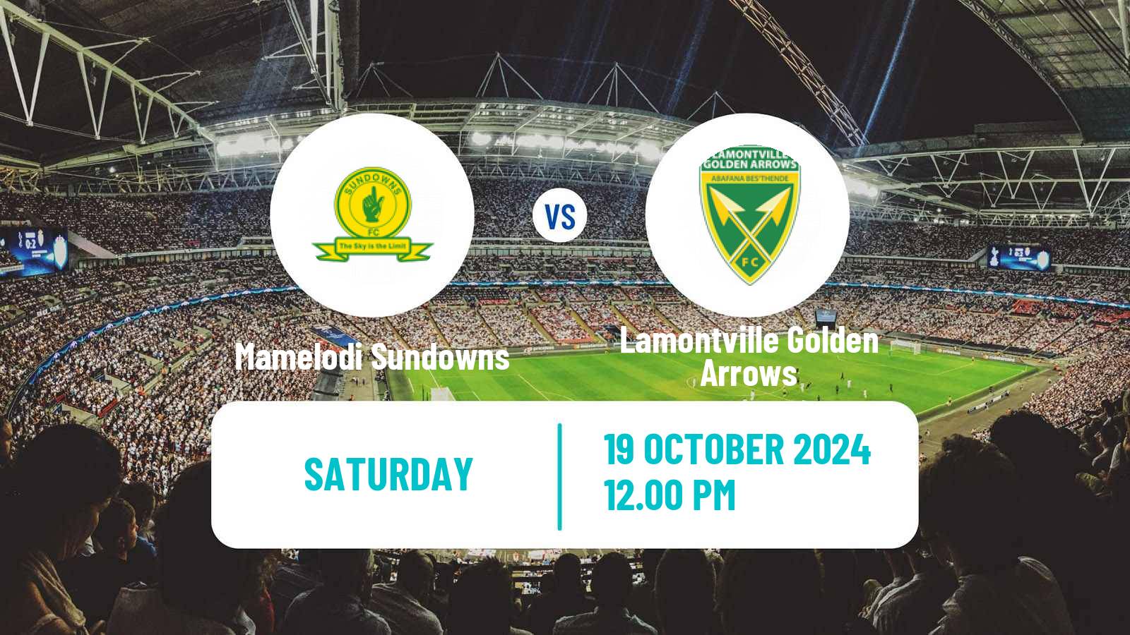 Soccer South African Knockout Mamelodi Sundowns - Lamontville Golden Arrows