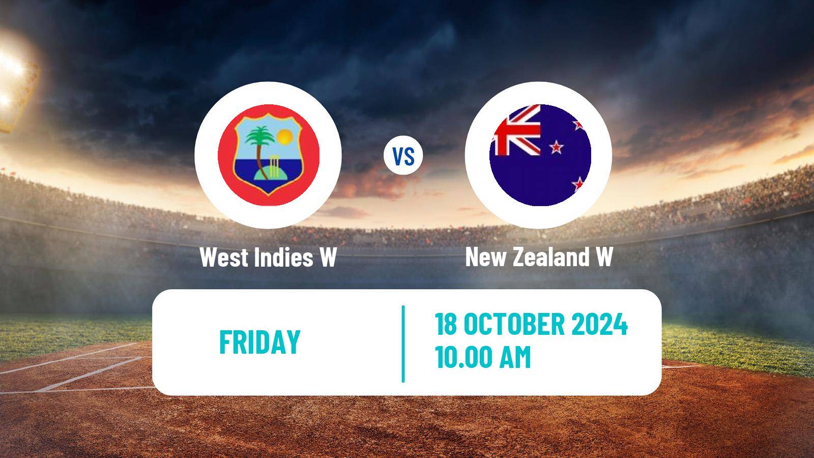 Cricket ICC World Twenty20 Women West Indies W - New Zealand W