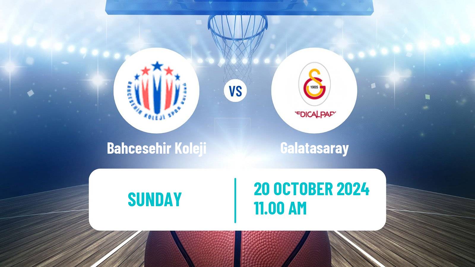 Basketball Turkish Basketball Super Ligi Bahcesehir Koleji - Galatasaray