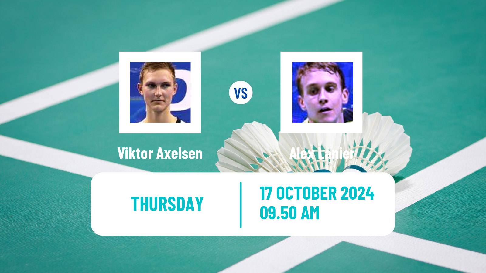 Badminton BWF World Tour Denmark Open Men Viktor Axelsen - Alex Lanier