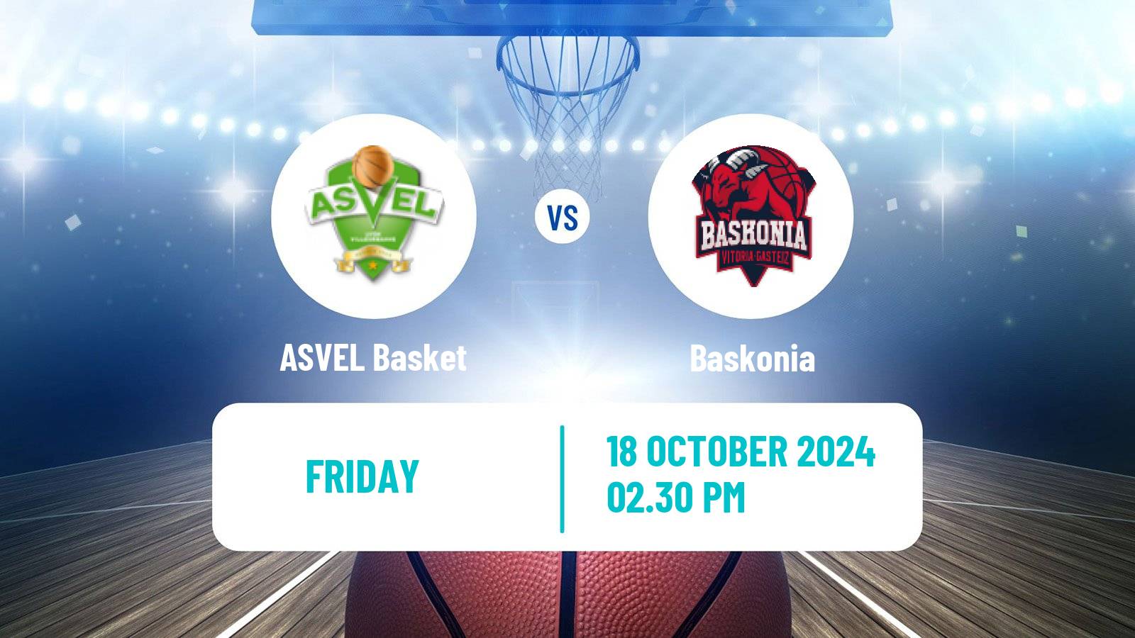 Basketball Euroleague ASVEL Basket - Baskonia