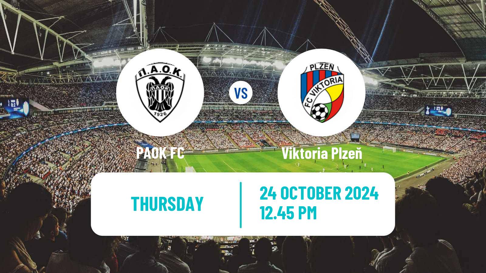 Soccer UEFA Europa League PAOK - Viktoria Plzeň