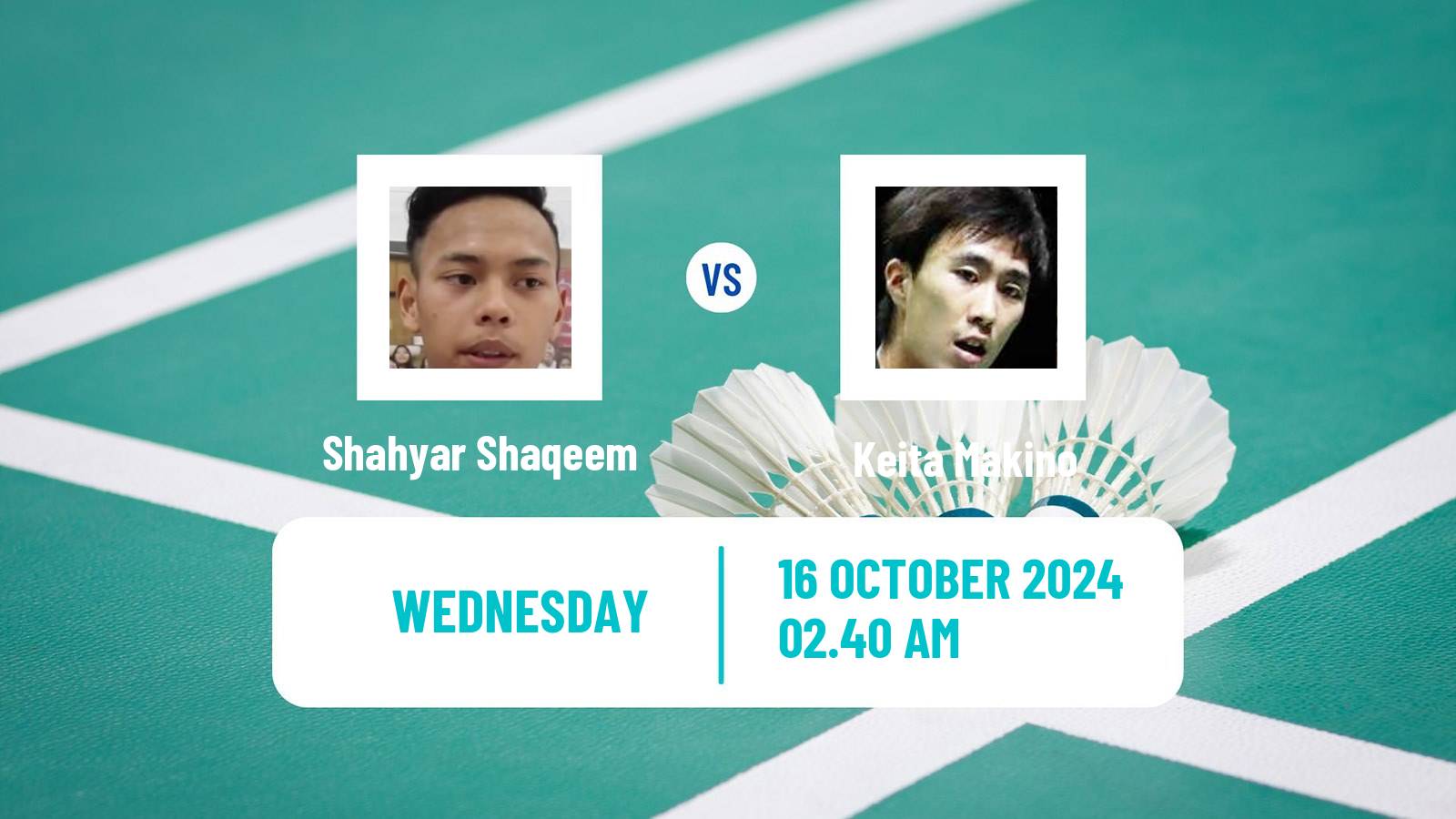 Badminton BWF World Tour Kl Masters Malaysia Super 100 Men Shahyar Shaqeem - Keita Makino