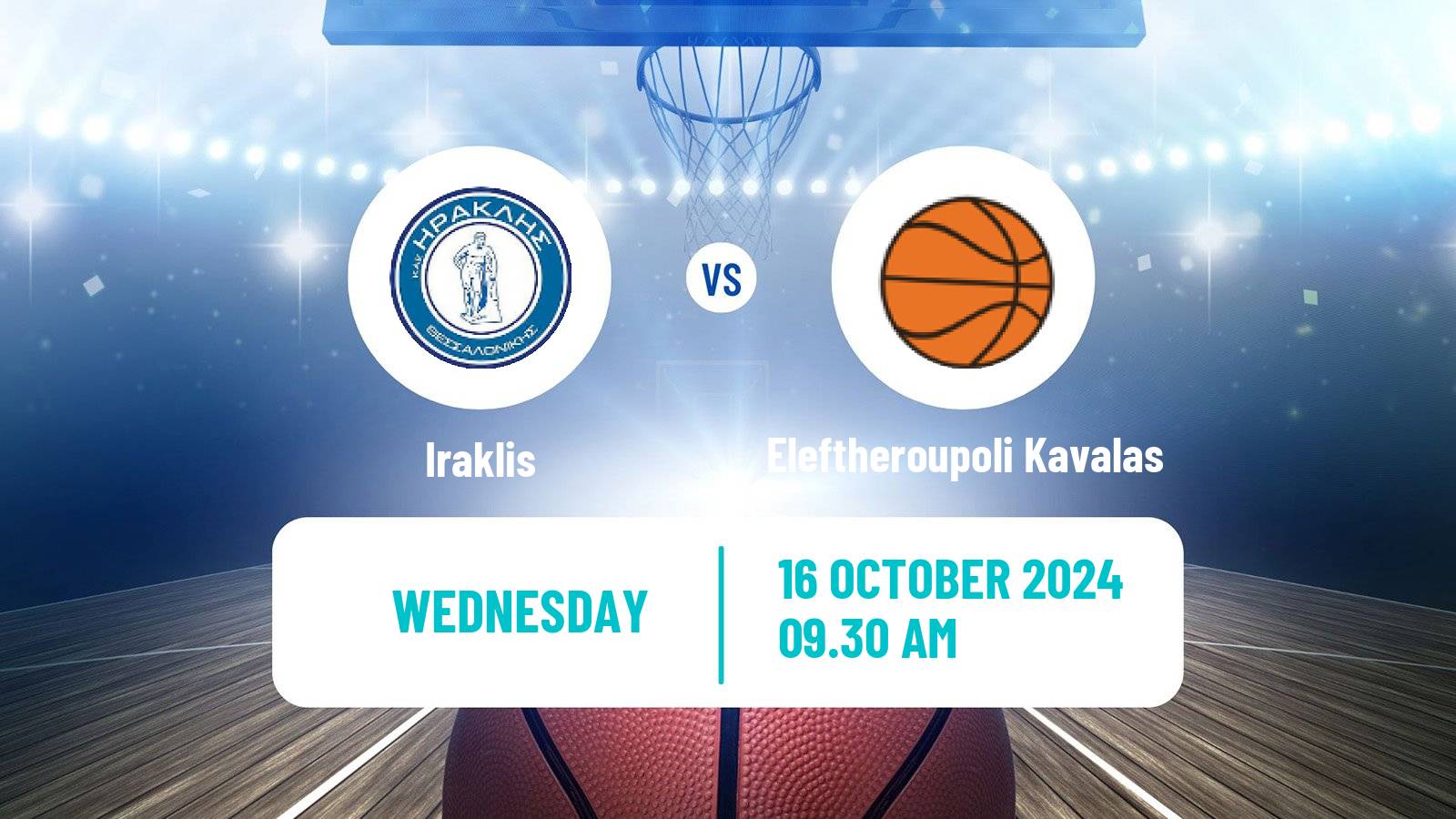 Basketball Greek Elite League Basketball Iraklis - Eleftheroupoli Kavalas