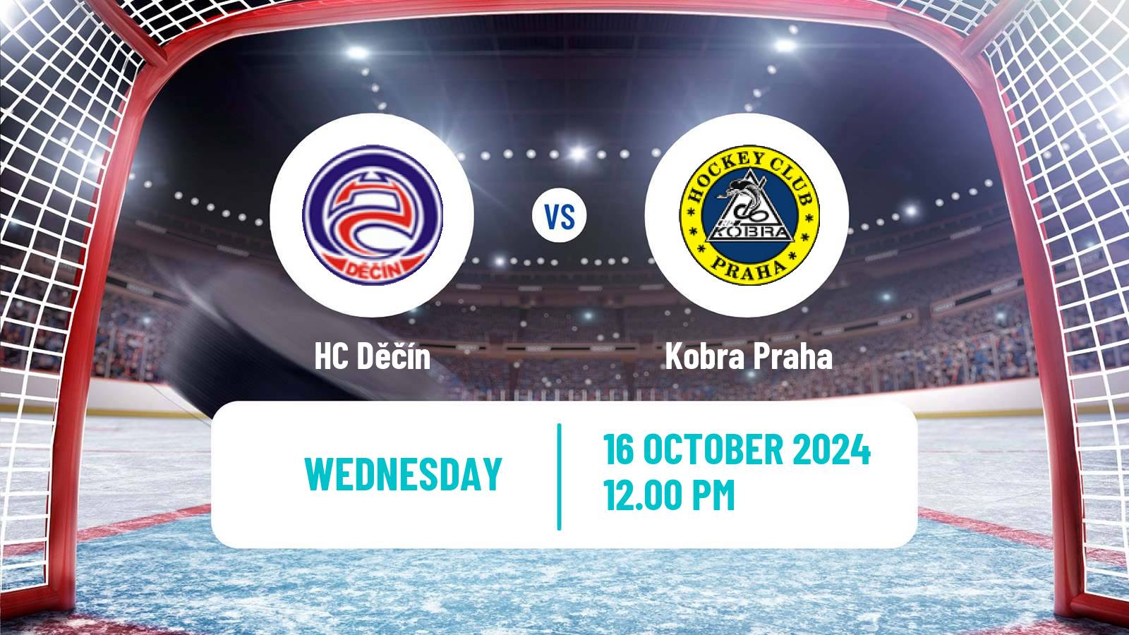 Hockey Czech 2 Liga Hockey West Děčín - Kobra Praha