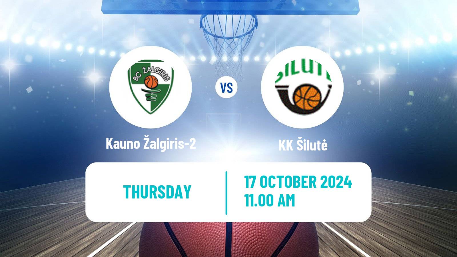 Basketball Lietuvos NKL Kauno Žalgiris-2 - Šilutė