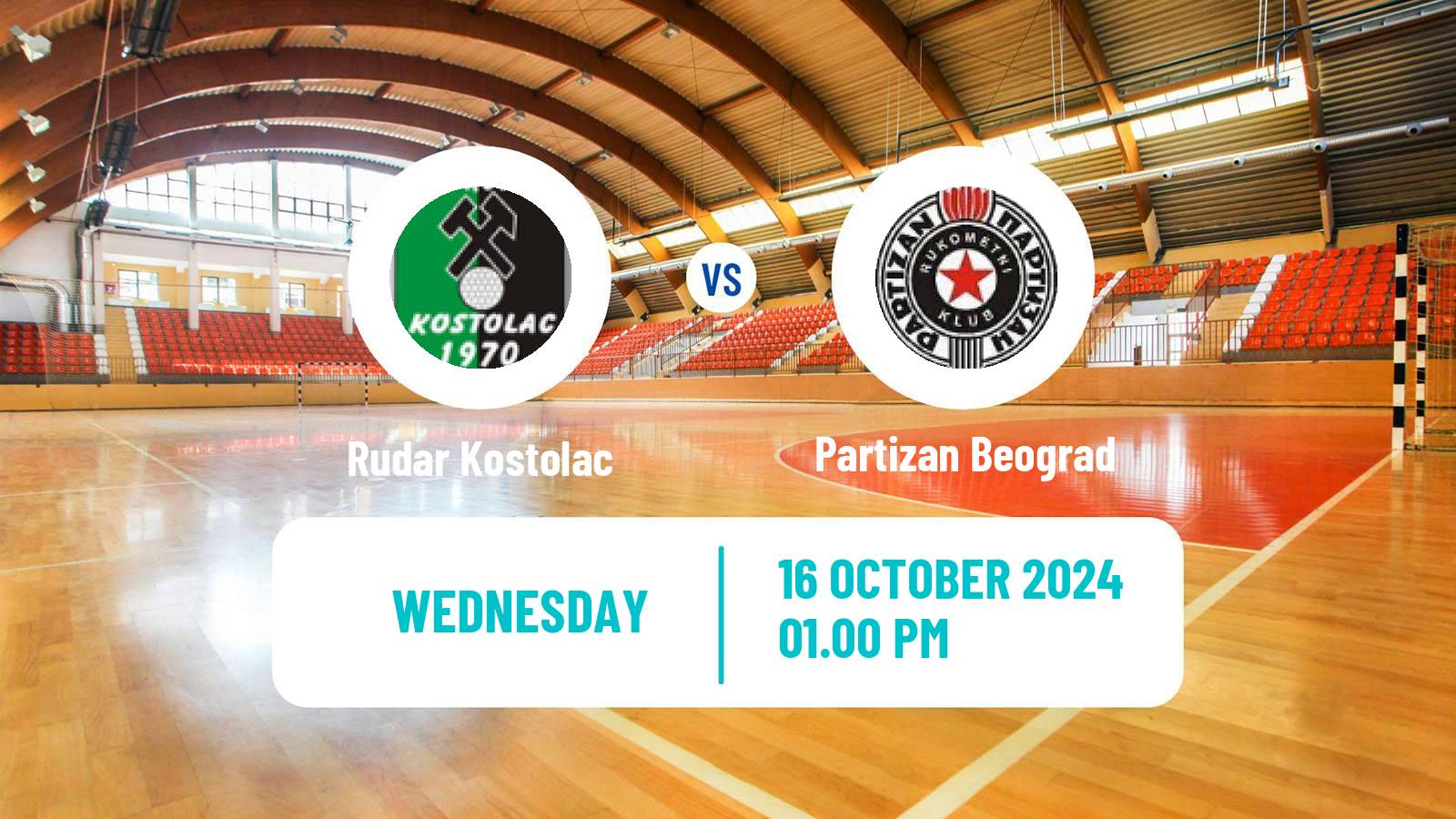 Handball Serbian Superliga Handball Rudar Kostolac - Partizan Beograd