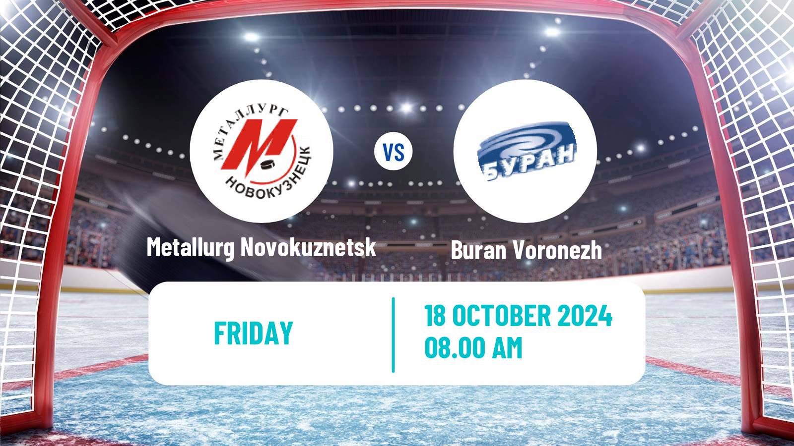 Hockey VHL Metallurg Novokuznetsk - Buran Voronezh