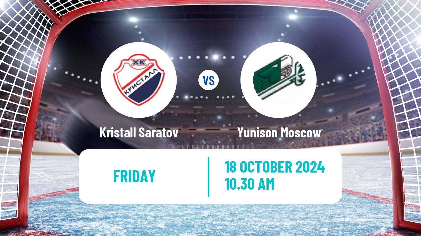 Hockey VHL Kristall Saratov - Yunison Moscow