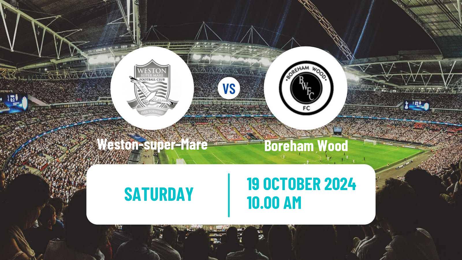 Soccer English National League South Weston-super-Mare - Boreham Wood