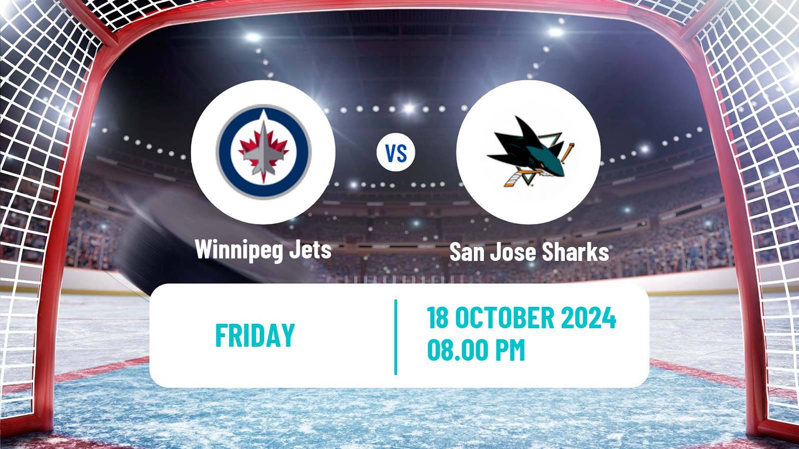 Hockey NHL Winnipeg Jets - San Jose Sharks