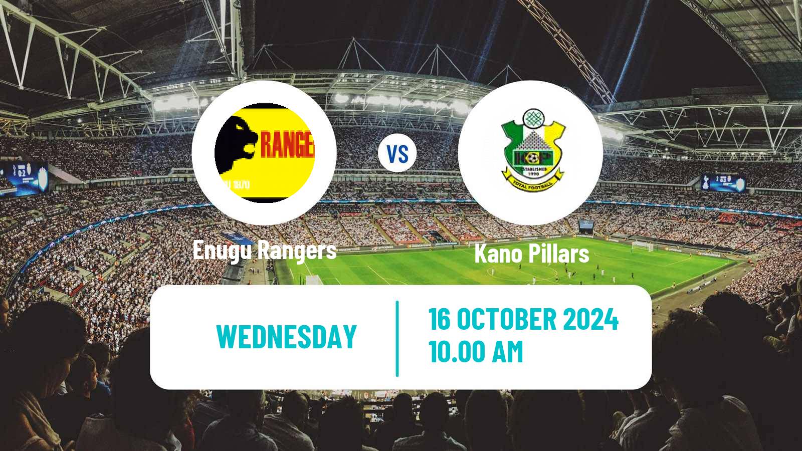 Soccer Nigerian Premier League Enugu Rangers - Kano Pillars