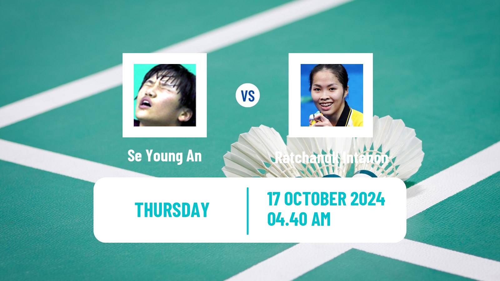 Badminton BWF World Tour Denmark Open Women Se Young An - Ratchanok Intanon