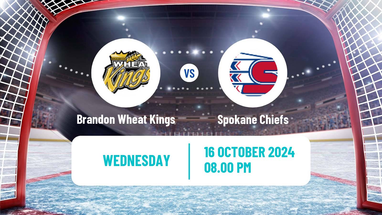 Hockey WHL Brandon Wheat Kings - Spokane Chiefs