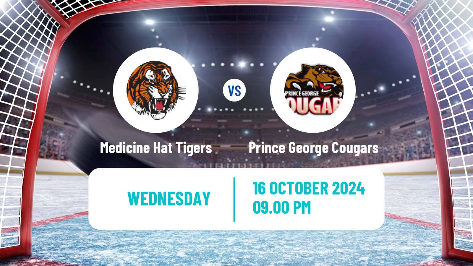 Hockey WHL Medicine Hat Tigers - Prince George Cougars